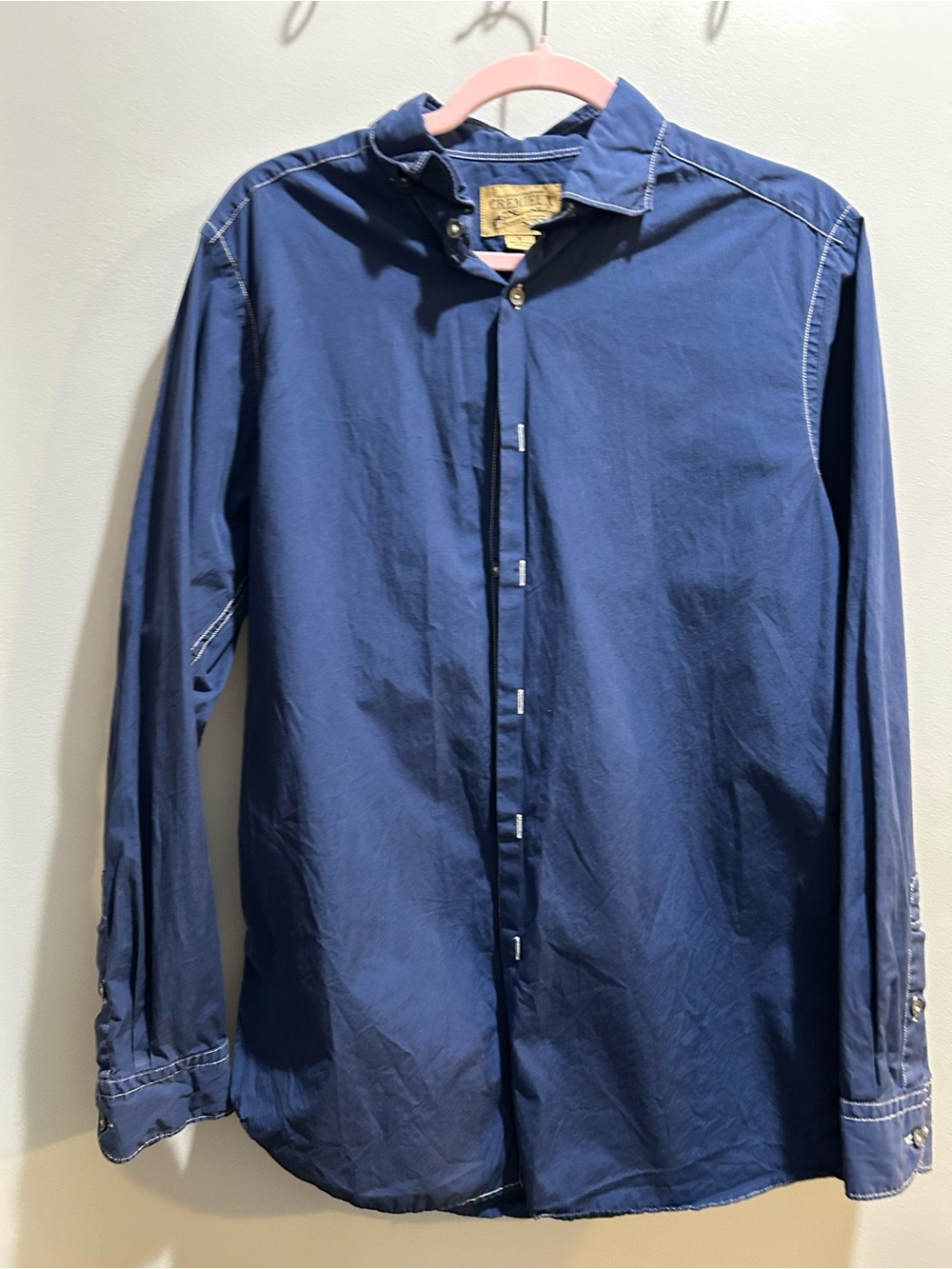Daniel Cremieux Navy Blue Long-Sleeve Button-Down Shirt